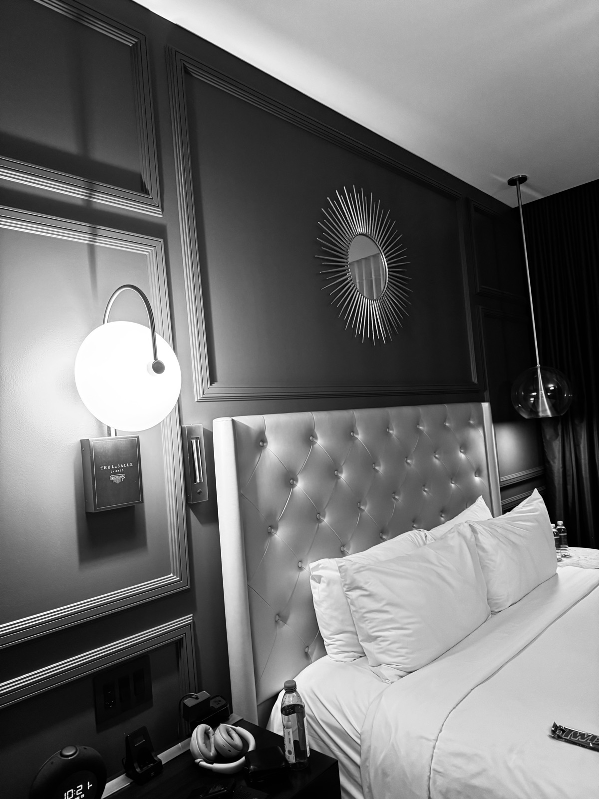 Field notes — hotel room at night